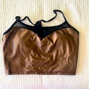 Fabletics Chrome Tank Top w/ Mesh Back and Built-In Bra Padding